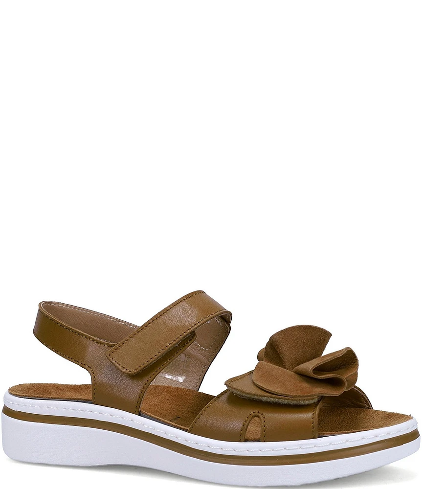 Ron White Frances Ruffle Banded Footbed Sandals