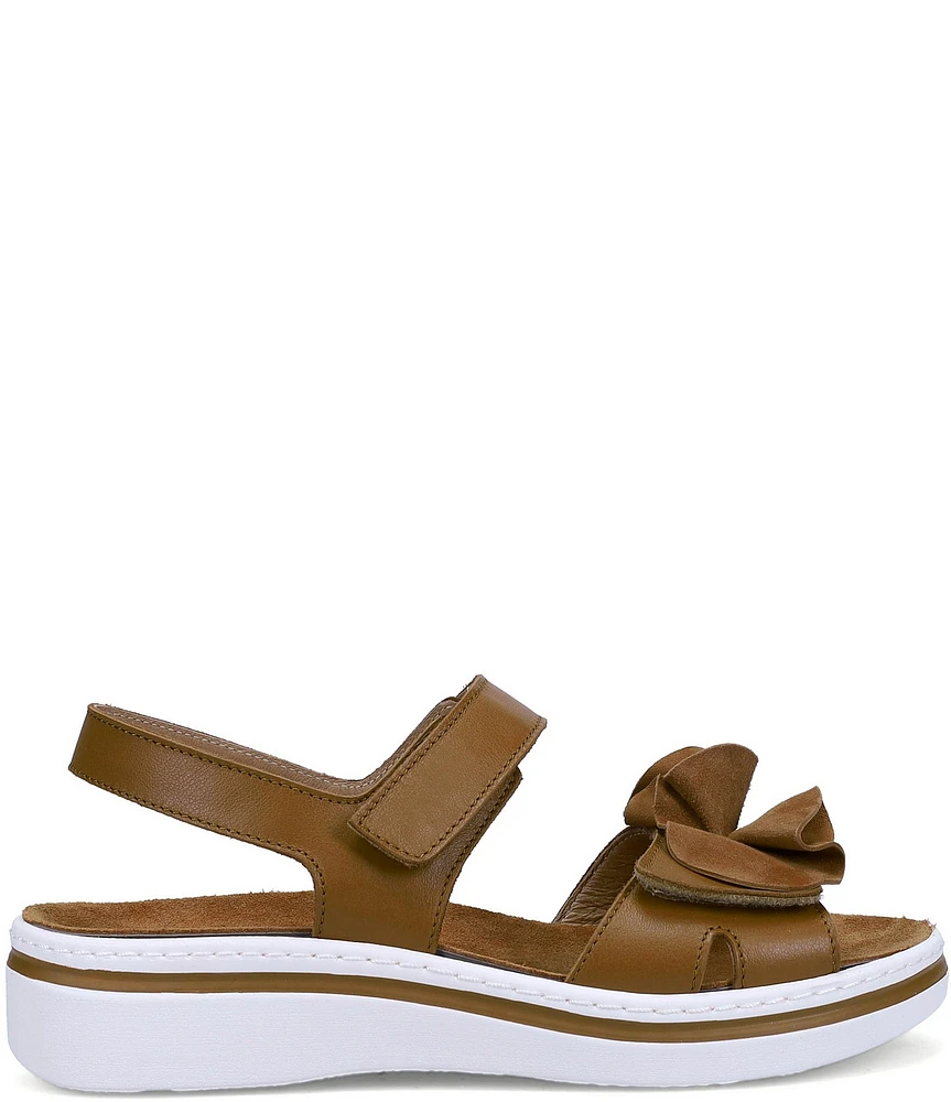 Ron White Frances Ruffle Banded Footbed Sandals