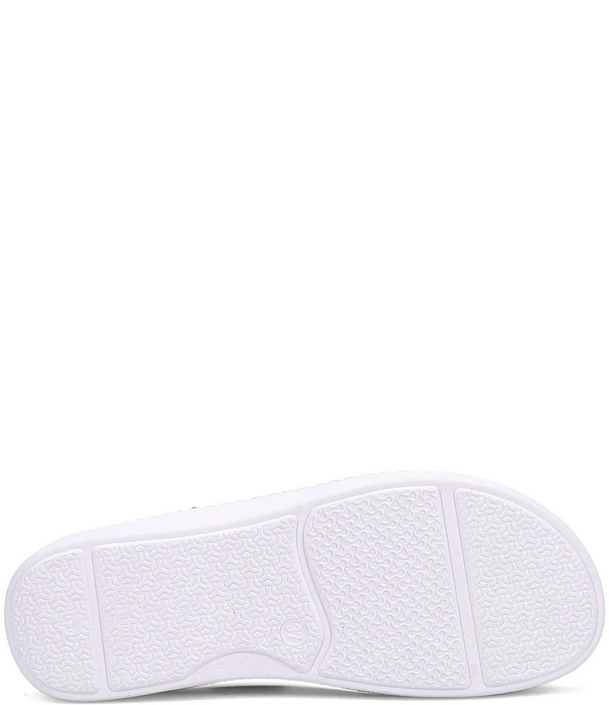 Ron White Frances Ruffle Banded Footbed Sandals