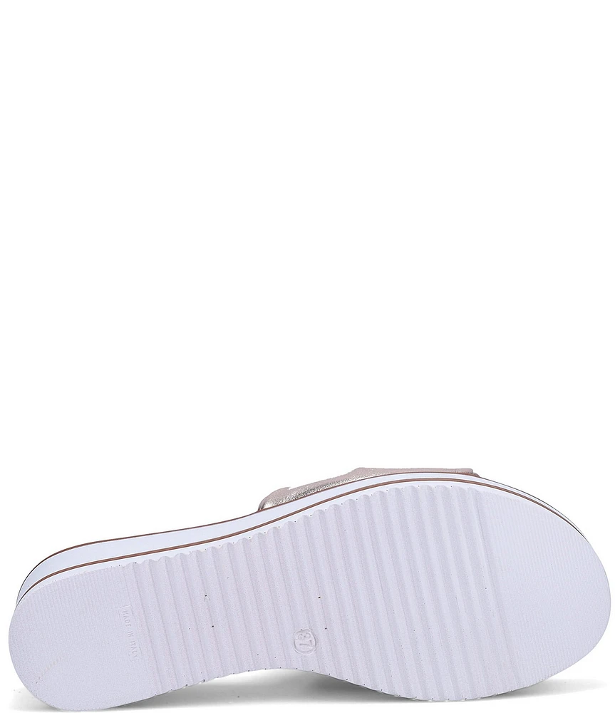 Ron White Priccila Weatherproof Nappa Leather Wedge Sandals