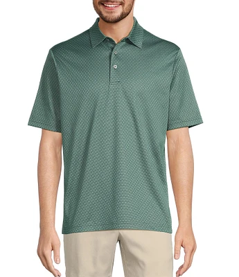 Roundtree & Yorke Big & Tall Performance Diamond Jacquard Polo Shirt