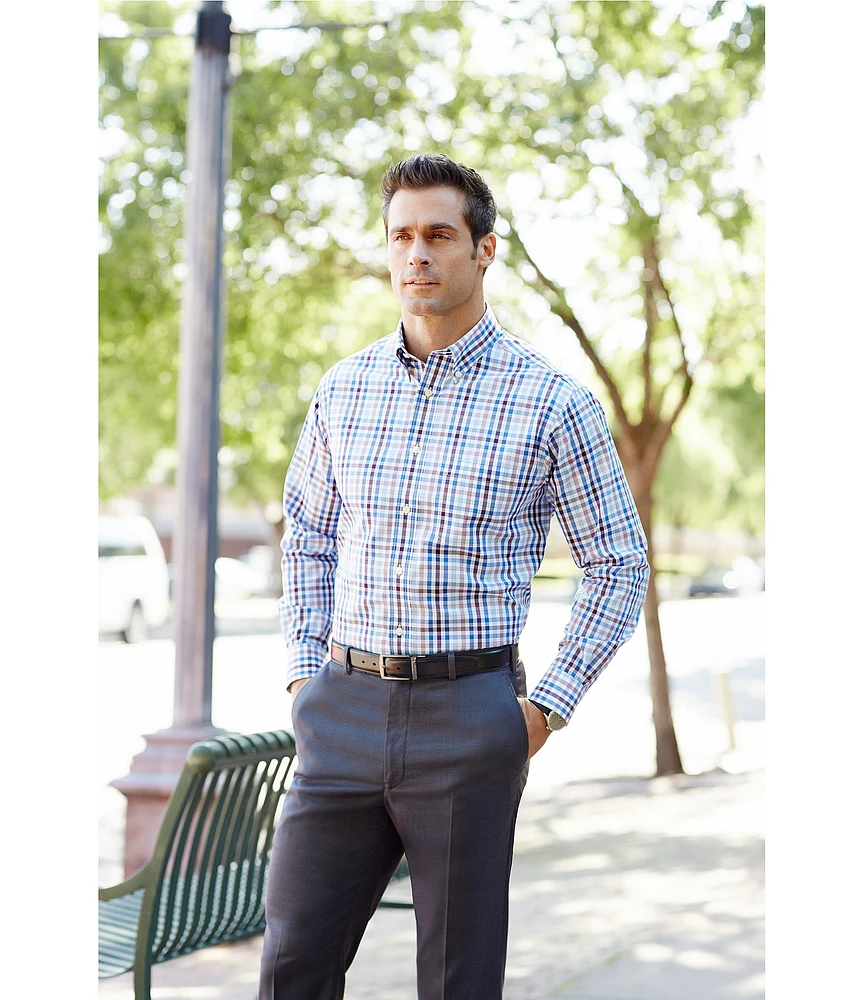 Roundtree & Yorke Big & Tall RE:FIT Ultimate Comfort Classic Fit Non-Iron Flat Front Dress Pants