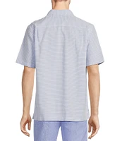 Roundtree & Yorke Big & Tall Short Sleeve Small Checked Polynosic Sport Shirt
