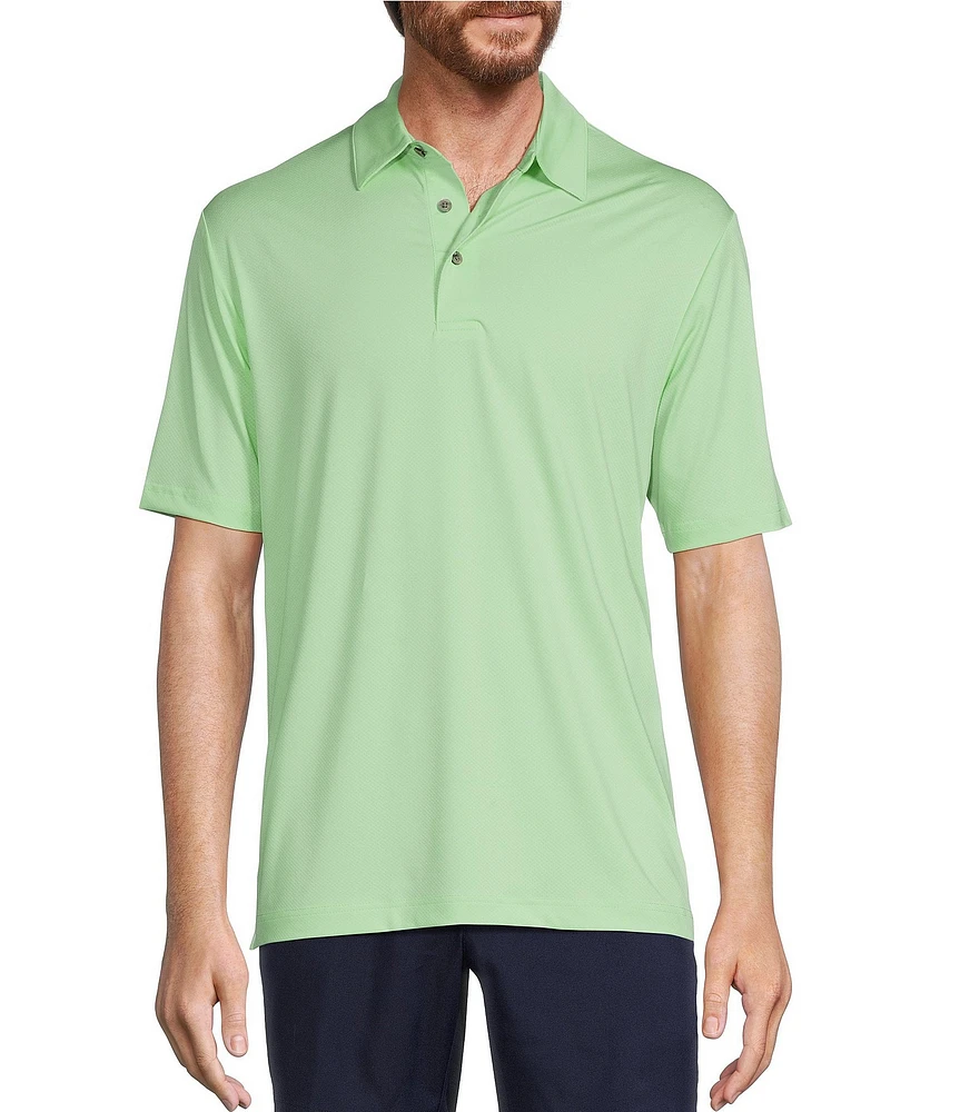 Roundtree & Yorke Performance Big & Tall The Fairway Short Sleeve Solid Polo Shirt