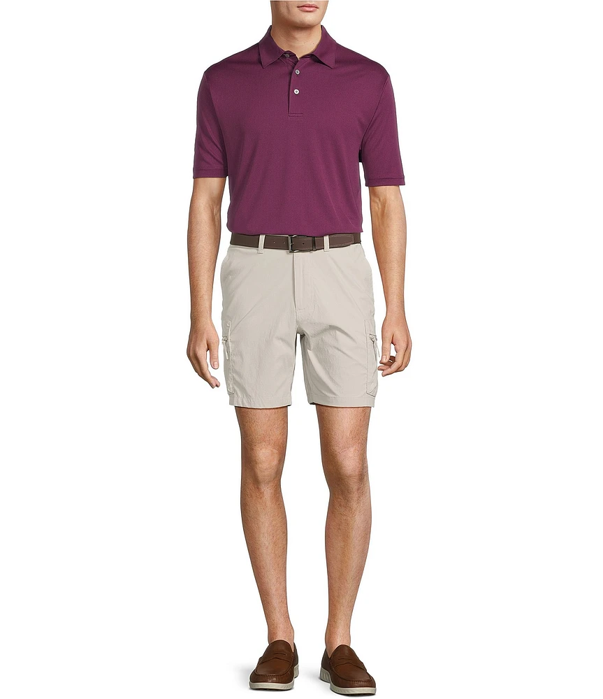 Roundtree & Yorke Performance Dash Short Sleeve Jacquard Polo Shirt