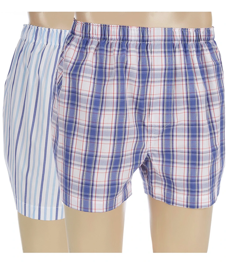 Roundtree & Yorke Tailored 3.75#double; Inseam Boxers 2-Pack