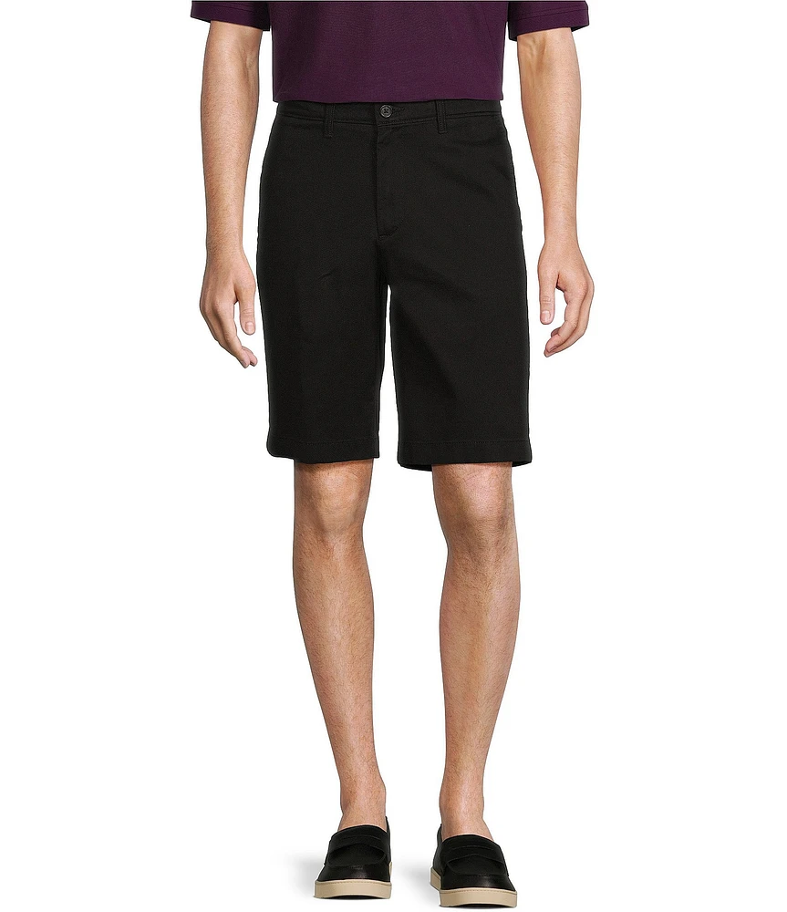 Roundtree & Yorke The Cloud Short Collection 11#double; Flat Front Washed Chino Shorts