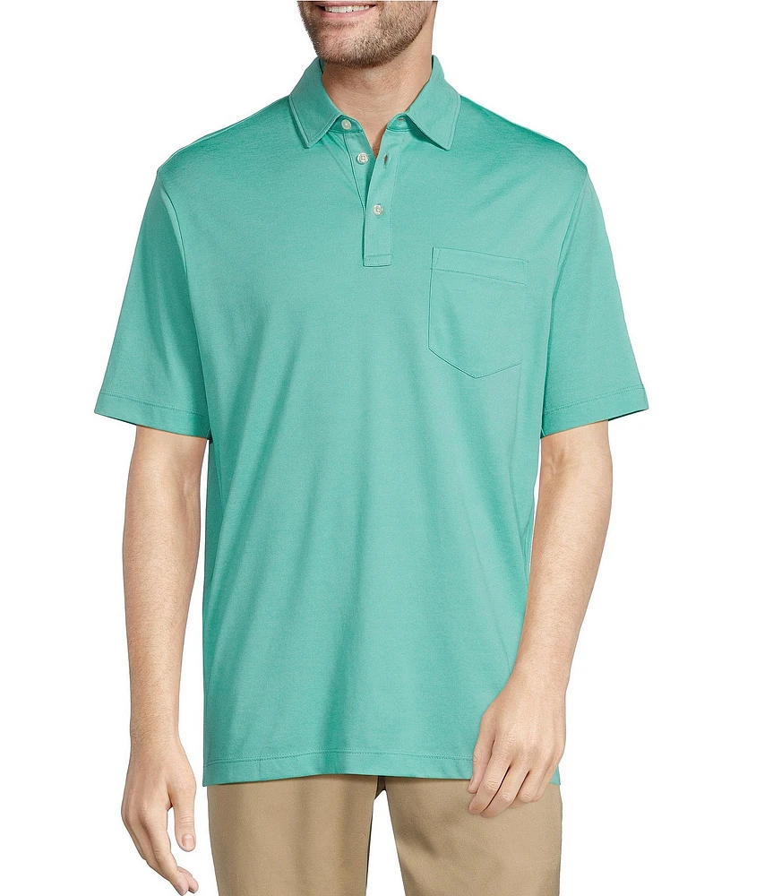 Roundtree & Yorke TravelSmart Easy-Care Performance Short Sleeve Solid Birdseye Polo Shirt