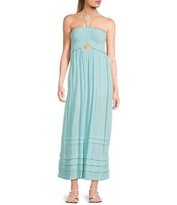 Roxy Saltwater Sweetness Sleeveless Woven Maxi Dress