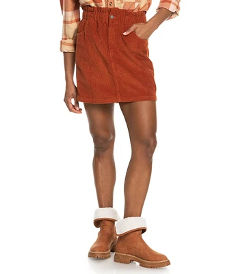 Roxy Silent Days Corduroy Mini Skirt