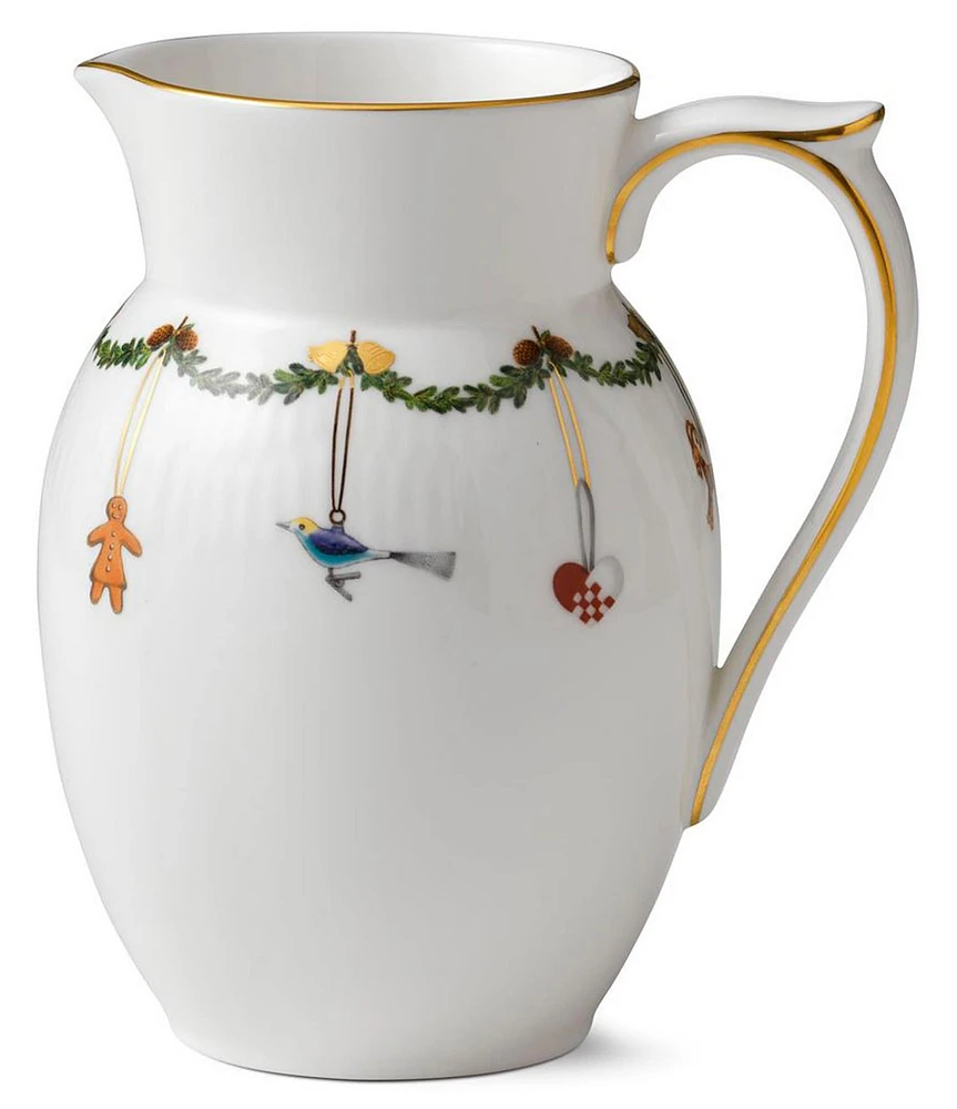Royal Copenhagen Star Fluted Christmas Jug