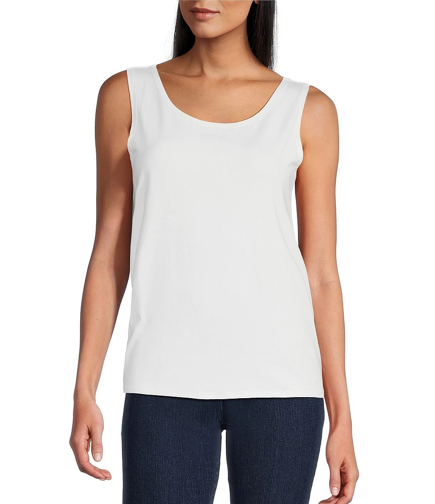 Ruby Rd. Knit Scoop Neck Sleeveless Tank