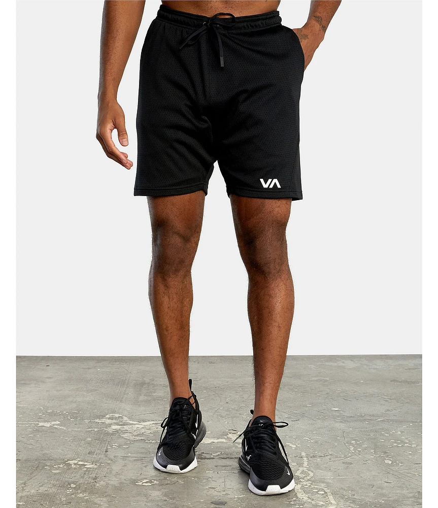 RVCA VA Sport Mesh 17#double; Outseam Performance Training Shorts