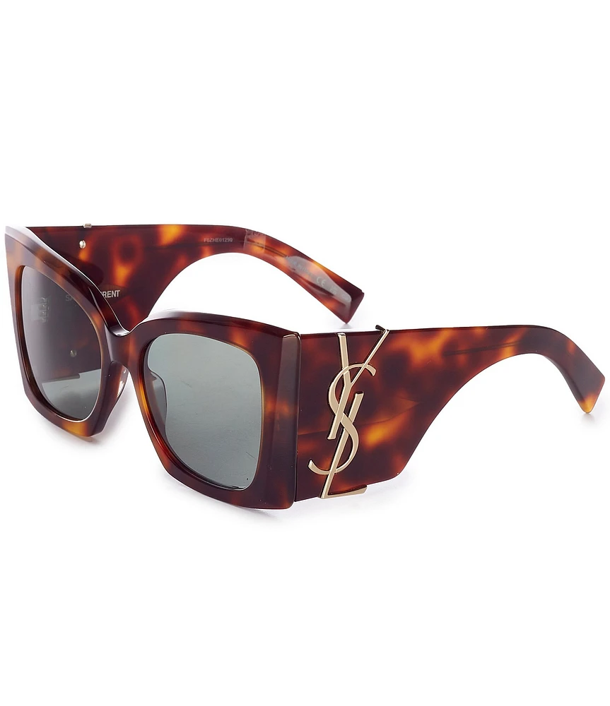 Yves Saint Laurent Blaze SL M119 54mm Tortoise Cat Eye Statement Sunglasses