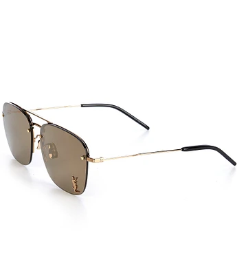 Yves Saint Laurent Women's SL309 59mm Gold Frame Navigator Sunglasses