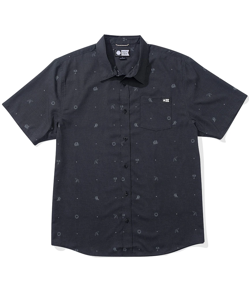 Salty Crew Micro Vibes Tech Short Sleeve Woven Shirt
