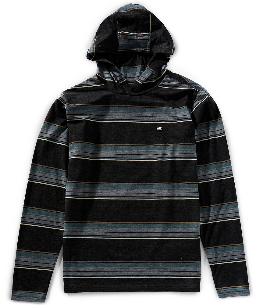 Salty Crew Stacked Up UV Long Sleeve Striped Hoodie