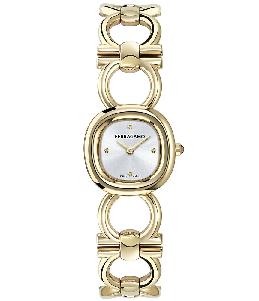 Salvatore Ferragamo Women's Double Gancini Quartz Analog Bracelet Watch