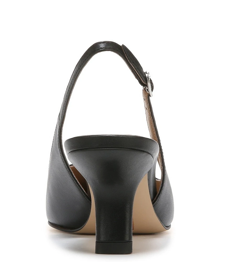 Sam Edelman Bianka Leather Pointed Toe Slingback Pumps