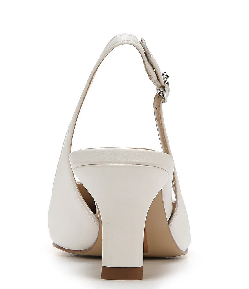 Sam Edelman Bianka Leather Pointed Toe Slingback Pumps