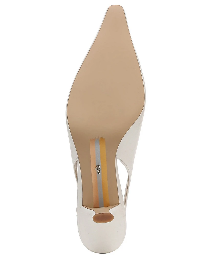 Sam Edelman Bianka Leather Pointed Toe Slingback Pumps