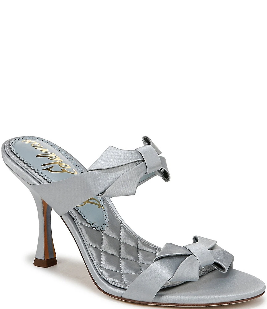 Sam Edelman Jasmine Satin Bow Slide Sandals