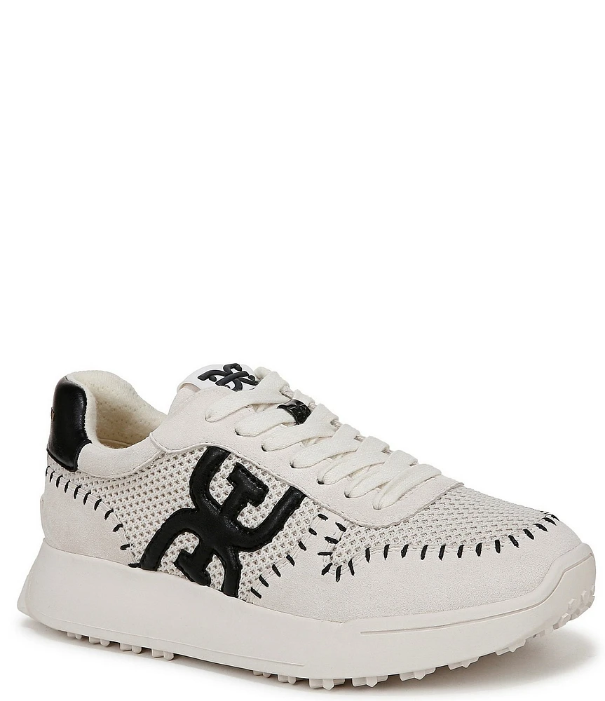 Sam Edelman Langley Retro Woven Logo Detail Platform Sneakers