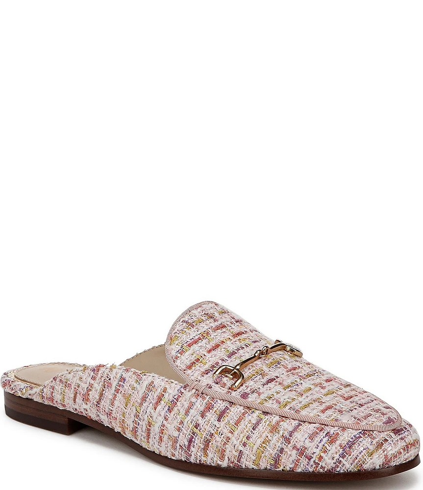 Sam Edelman Linnie Boucle Tweed Bit Buckle Loafer Mules