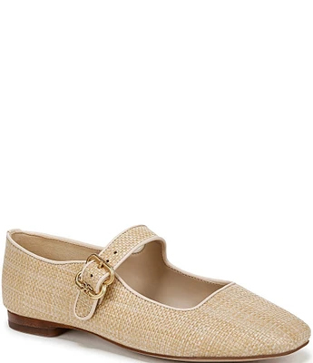 Sam Edelman Michaela Raffia Mary Jane Flats