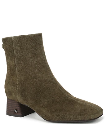 Sam Edelman Paige Suede Square Toe Dress Booties
