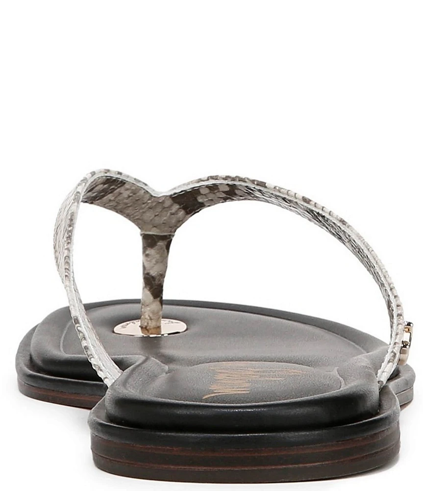 Sam Edelman Remi Snake Print Thong Sandals
