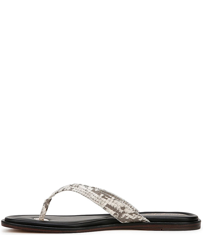 Sam Edelman Remi Snake Print Thong Sandals