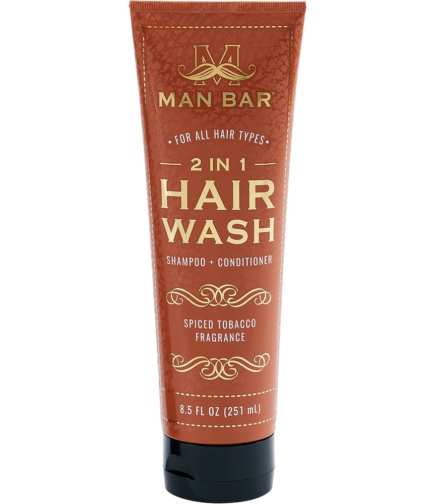 San Francisco Soap Company Man Bar 2 in 1 Hair Wash Spiced Tobacco