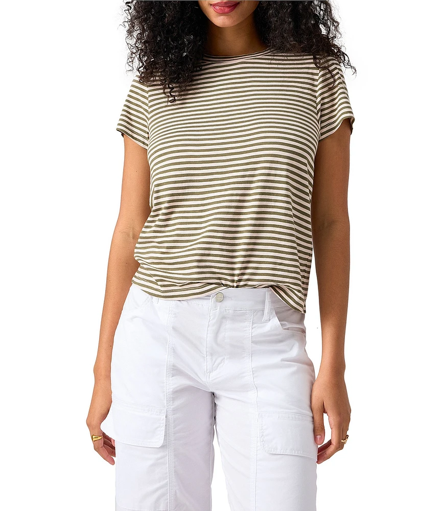 Sanctuary The Perfect Tee Crew Neck Print Short Sleeve Top
