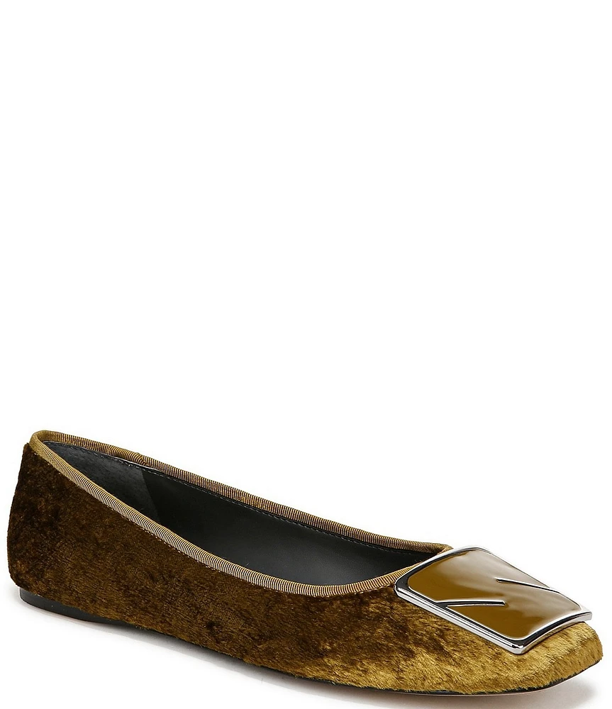 Sarto by Franco Sarto Flexa Amaya Velvet Ornamented Ballet Flats