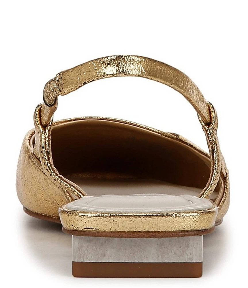 Sarto by Franco Sarto Telica Metallic Leather Slingback Flats