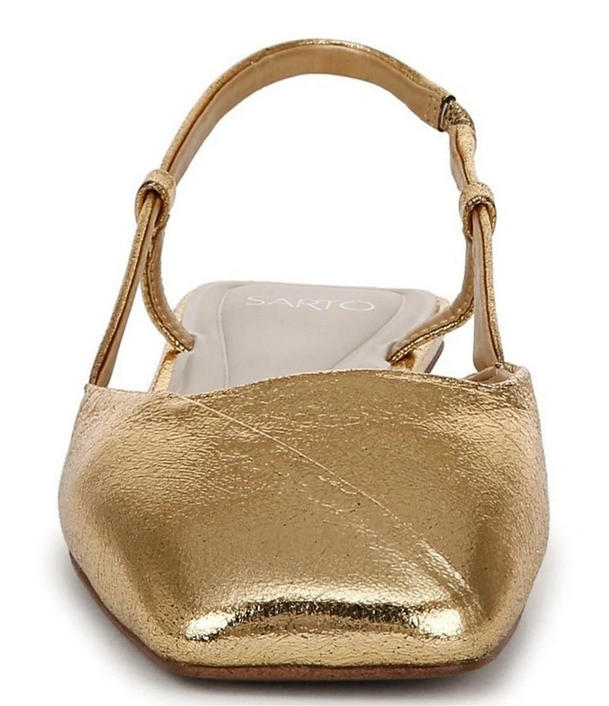 Sarto by Franco Sarto Telica Metallic Leather Slingback Flats