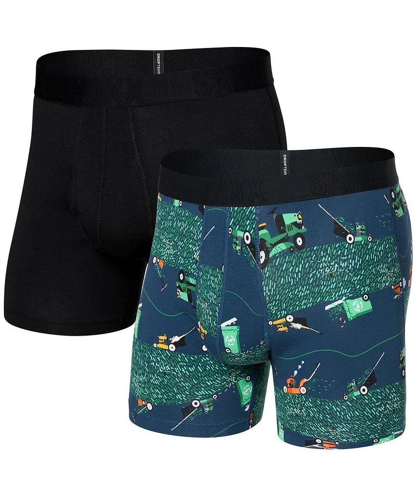 SAXX DropTemp™ Cooling Solid/Printed 5#double; Boxer Briefs 2-Pack