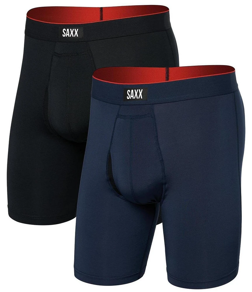 SAXX Multi-Sport Mesh Long Leg 8#double; Boxer Briefs 2-Pack