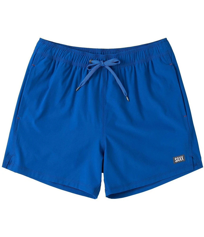 SAXX Oh Bou 2N1 5#double; Solid Volley Swim Shorts