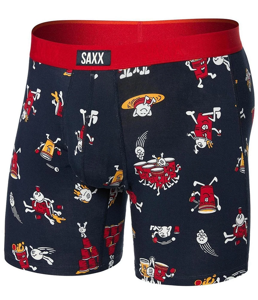 SAXX Vibe Super Soft Printed 6#double; Inseam Boxer Briefs