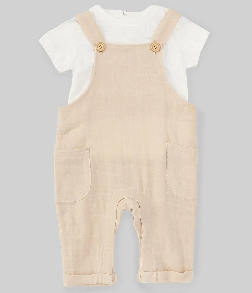 Scene&Heard Baby Boys Round Neck Two-Piece Linen Jumper