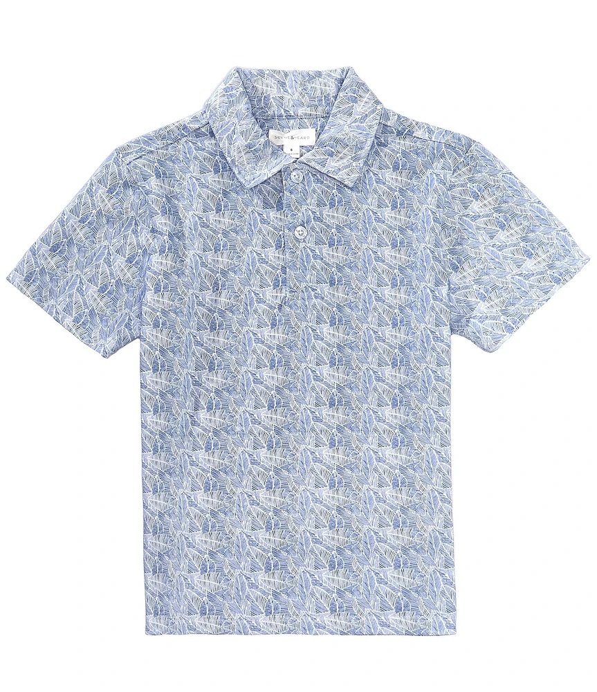 Scene&Heard Big Boys Short-Sleeve Printed Jersey Polo Shirt