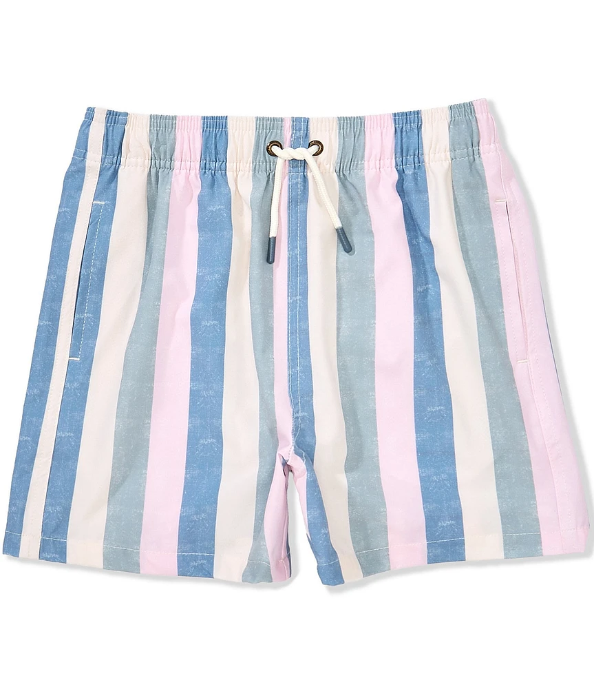 Scene&Heard Big Boys Stripe Swim Trunks