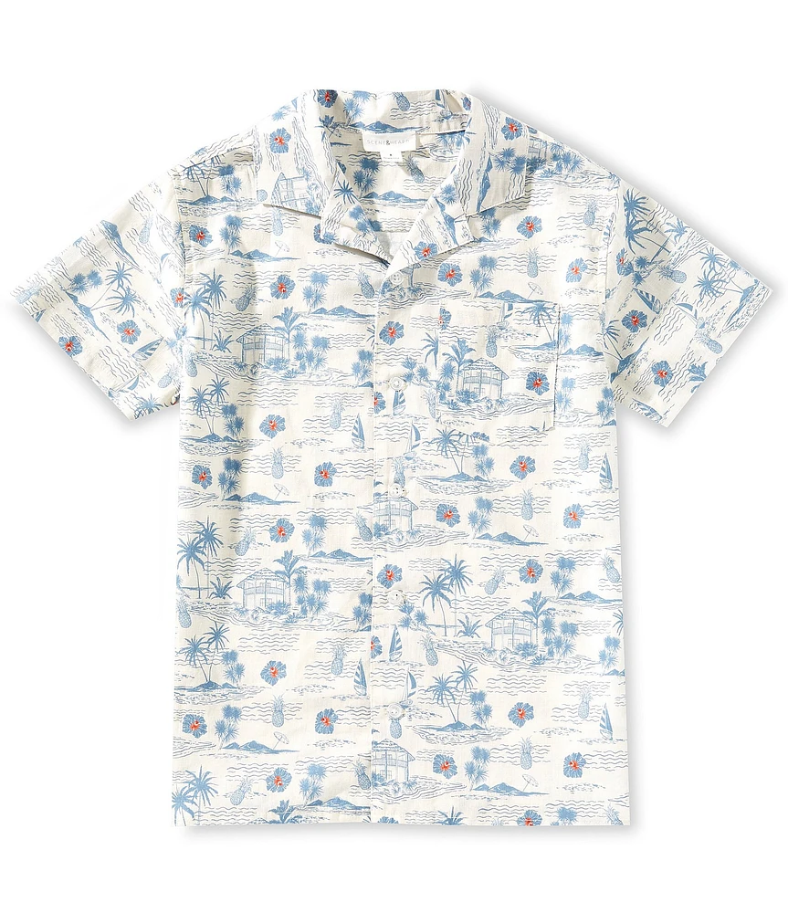 Scene&Heard Big Boys Tropical Scene Woven Shirt