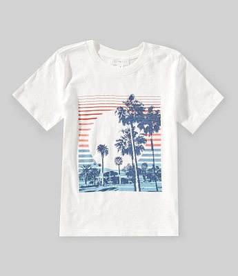 Scene&Heard Little Boys Palm Tree Screen Print T-Shirt