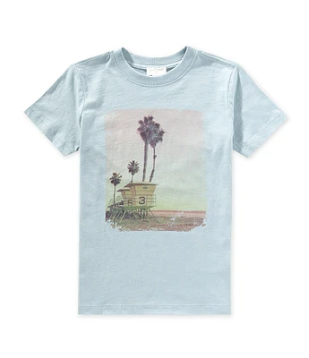 Scene&Heard Little Boys Short Sleeve Palm Tree Graphic T-Shirt