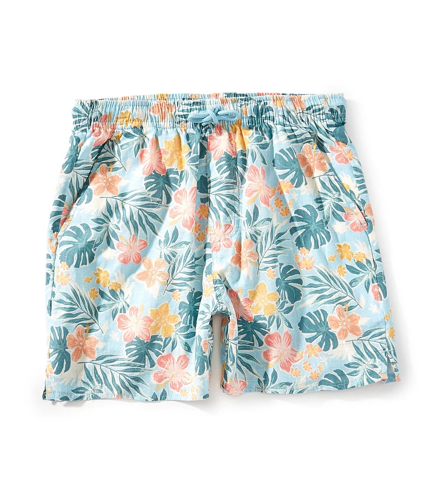Scene&Heard Little Boys Tropical Seersucker Shorts