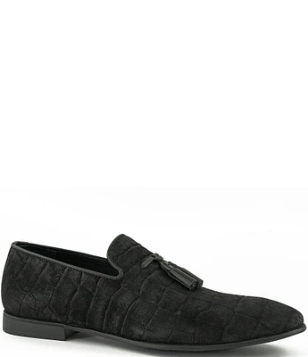 Section X Men's Saint Tassel Suede Dress Shoes