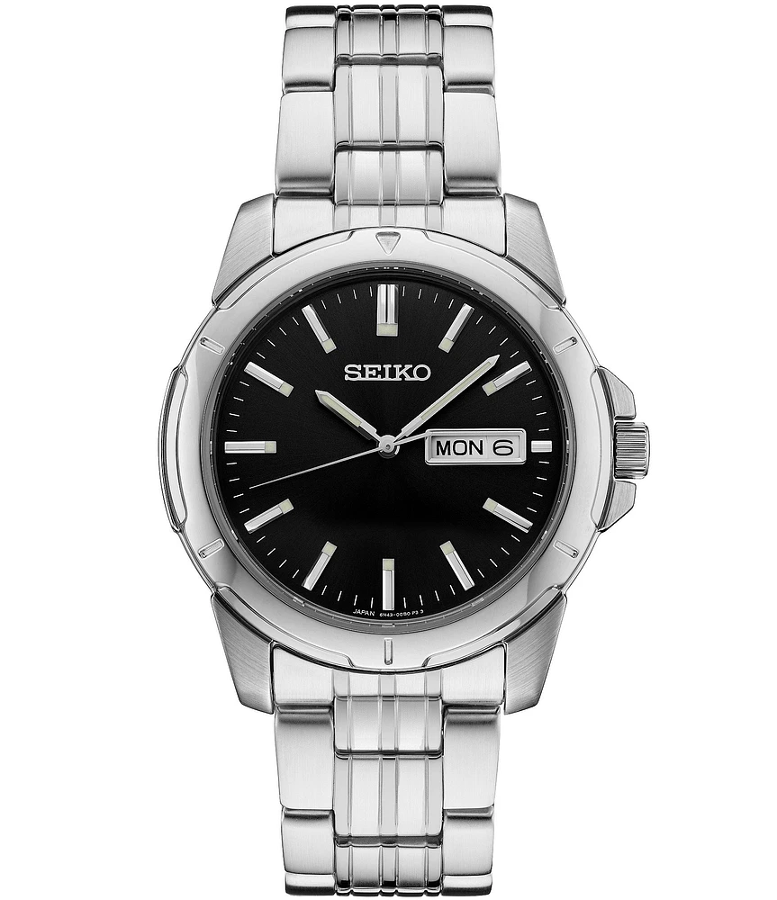 Seiko Men's Essential Quartz Analog Stainless Steel Bracelet Watch